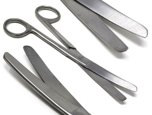 Dissecting Scissors, Blunt / Blunt Point Blades, 6.5" (16.5cm), Curved, Premium Quality, Stainless Steel