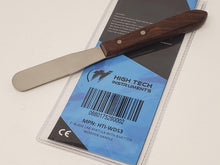 Load image into Gallery viewer, 3&quot; Blade Lab Spatula With Rivetted Wooden Handle and Stainless Steel Blade
