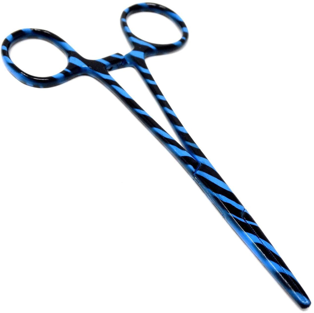 Blue & Black Zebra Pattern Mosquito Hemostat Forceps 5