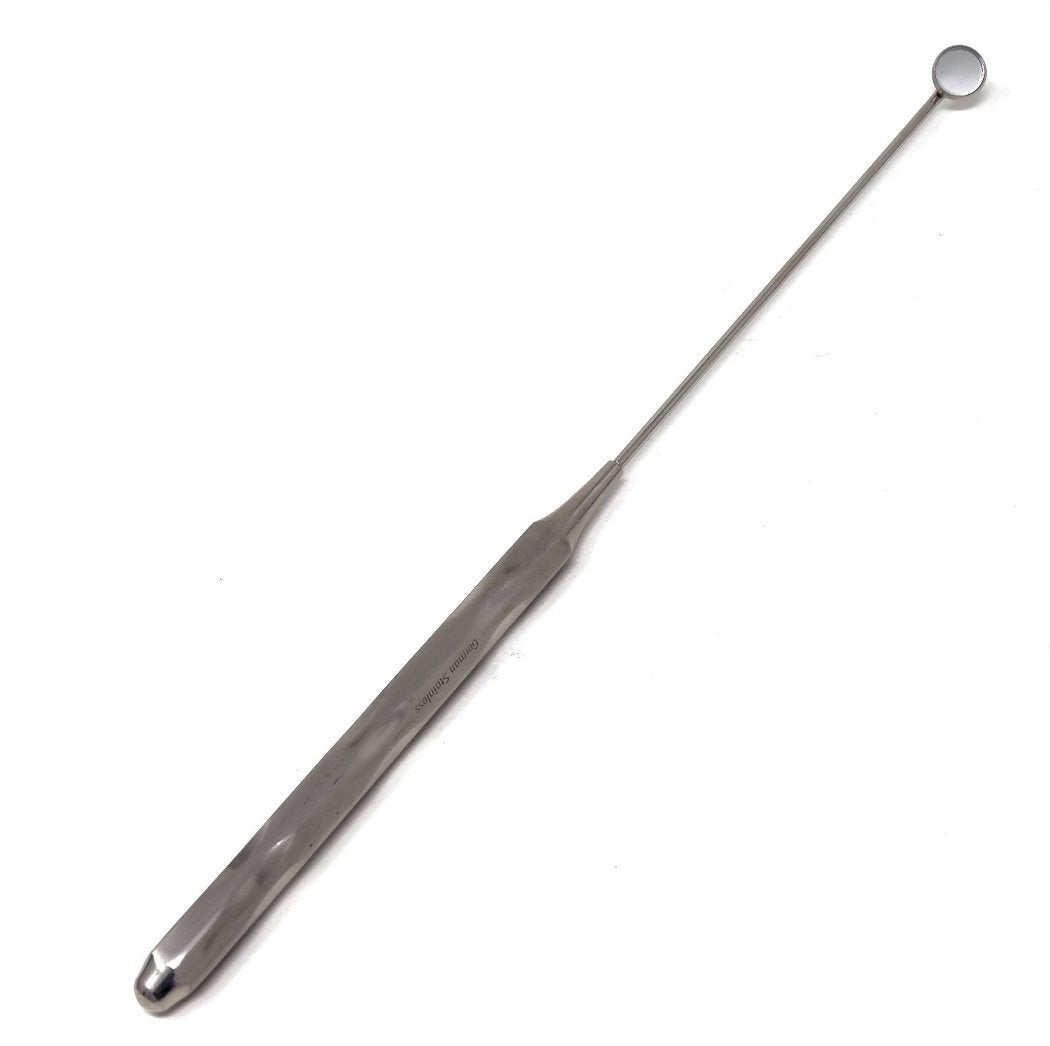 Hollow Handle Hygiene Dental 16mm Mouth Inspection Mirror #1, Total Length 10.5