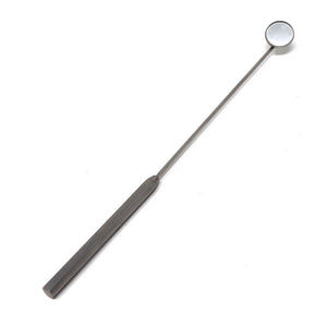 Laryngeal Boilable Hygiene Dental 18mm Mirror with Handle #2, Total Length 8.5"