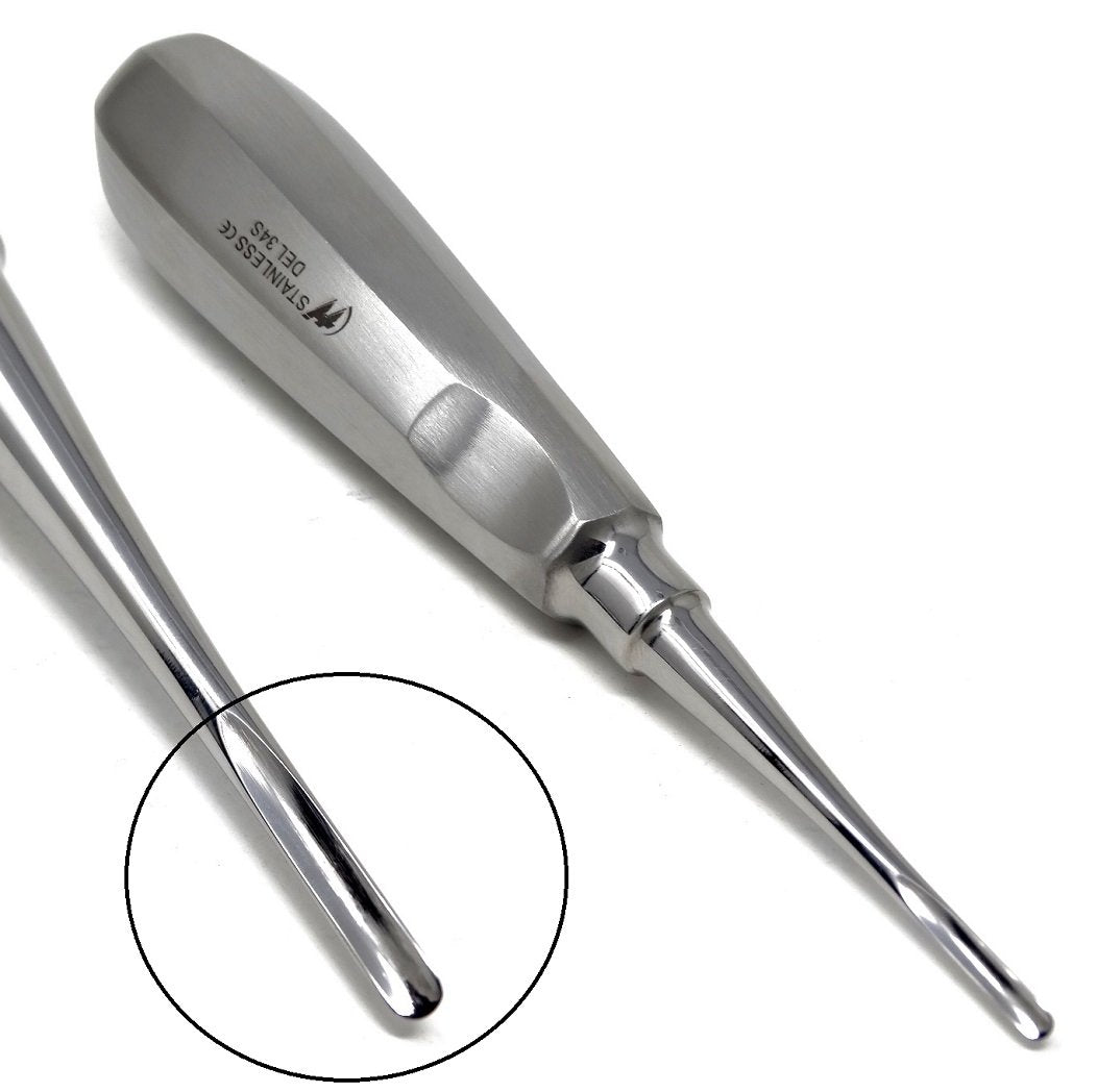 Apical Root Dental Root Tip Elevator DEL-34S, Stainless Steel