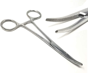 Chrome Mosquito Hemostat Forceps 5" (12.7cm) Curved, Stainless Steel