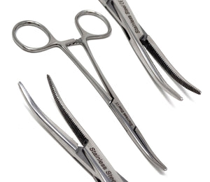 Chrome Crile Hemostat Forceps 5.5" (14cm) Curved, Stainless Steel