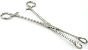 Sponge Holding Forceps 9.5" Straight, Stainless Steel