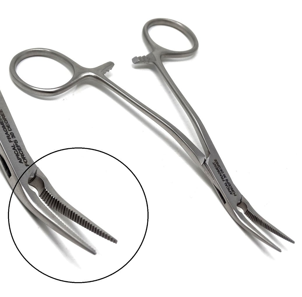 Apical Peet's Fragment Forceps #697 Bayonet 30º ANGLED TIPS 5