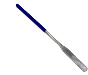 Stainless Steel Micro Lab Flat Spatula Specimen Sampler, with Vinyl Handle 5.5" ( 14 cm)