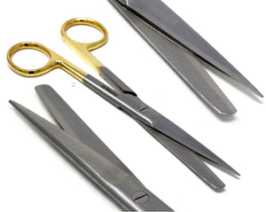 TC Dissecting Scissors, Sharp/Blunt, 6.5", Straight, Premium Quality Stainless Steel