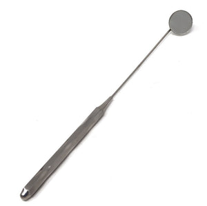 Hollow Handle Hygiene Dental 26mm Mouth Inspection Mirror #6, Total Length 10.5"