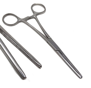 Premium Carmalt Artery Forceps Straight 6.25", Longitudinal Jaws