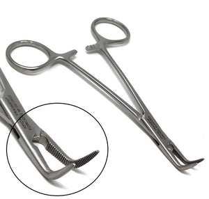 Apical Peet's Fragment Forceps #697A, 90º ANGLED TIPS 5"