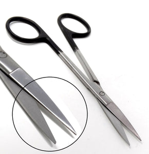 Supercut Iris Dissecting Scissors 4.5" Straight, One Serrated Blade, Stainless Steel